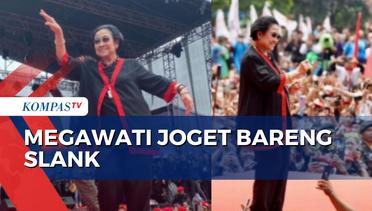Momen Megawati Joget Bareng Slank saat Kampanye Terbuka Ganjar di Bandung