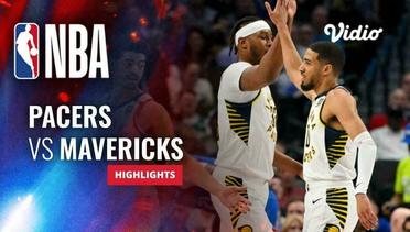 Indiana Pacers vs Dallas Mavericks - Highlights | NBA Regular Season 2023/24