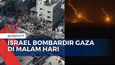 Israel Bombardir  Pengungsian Gaza Dengan Roket di Malam Hari