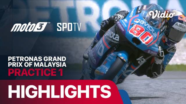 Moto3 Practice 1: MotoGP 2024 Round 19 - PETRONAS Grand Prix of Malaysia - Highlights  | MotoGP 2024