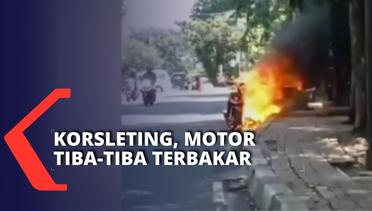 Motor Tiba-tiba Terbakar di Pasar Minggu Jakarta, Diduga Karena Hubungan Arus Pendek pada Mesin