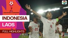 Indonesia vs Laos - Full Highlight | Asean Boys Championship U16 2024
