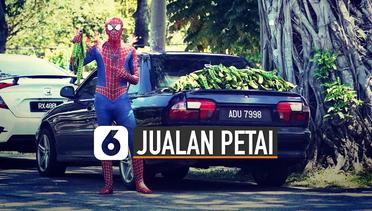 Viral Spiderman Jualan Petai