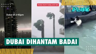 Detik-Detik Badai dan Angin Kencang Hantam Dubai, Pusat Perbelanjaan Banjir dan Rusak Parah