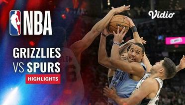 Memphis Grizzlies vs San Antonio Spurs - Highlights | NBA Regular Season 2023/24