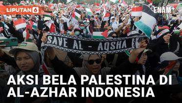 Ribuan Massa Gelar Aksi Bela Palestina di Masjid Al-Azhar Jakarta