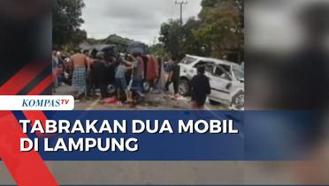 2 Mobil Pemudik Lokal Adu Banteng di Lampung, 2 Orang Tewas dan 9 Terluka