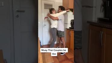 How Muay Thai couples hug