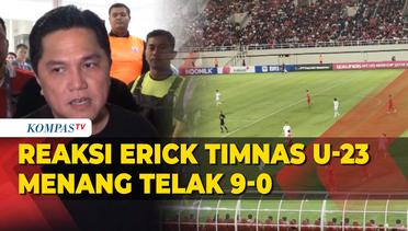 Reaksi Ketum PSSI Erick Thohir Usai Lihat Timnas U-23 Indonesia Kalahkan Taiwan 9-0