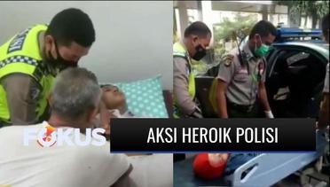 Viral Aksi Heroik Polisi, Tolong Pengendara yang Sakit di Jalan | Fokus