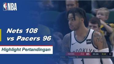 NBA | Cuplikan Hasil Pertandingan : Nets 108 Vs Pacers 96