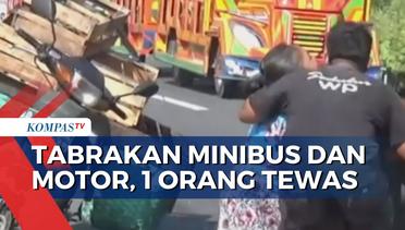 Tabrakan Minibus dan Motor di Klaten Jawa Tengah, Satu Orang Tewas