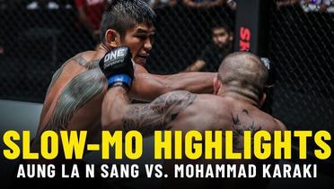 Aung La N Sang vs. Mohammad Karaki - Slow-Mo Fight Highlights