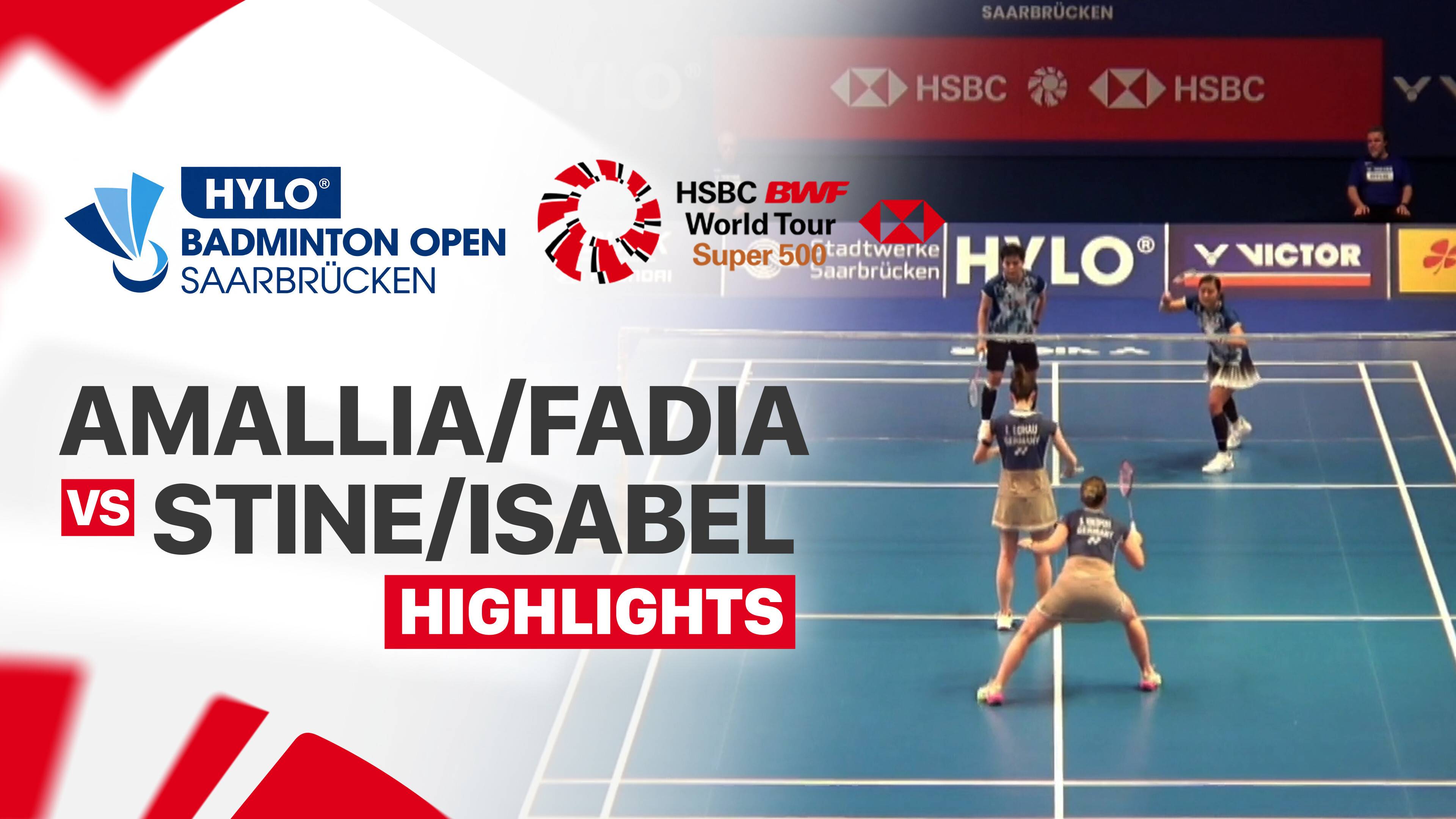 Amallia Cahaya Pratiwi/Siti Fadia Silva Ramadhanti (INA) vs Stine Kuespert/Isabel Lohau (GER) - Women's Doubles Quarterfinal | HYLO Open 2026
