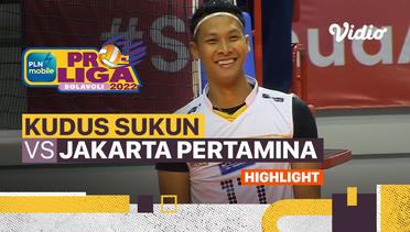 Highlights | Kudus Sukun Badak vs Jakarta Pertamina Pertamax | PLN Mobile Proliga Putra 2022