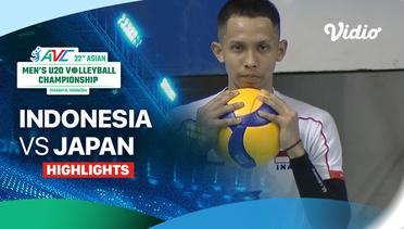 Indonesia vs Japan - Highlights | 22nd Asian Men's U-20 Volleyball Championship