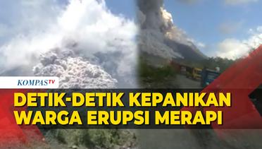 Video Amatir Kepanikan Warga saat Erupsi Gunung Merapi