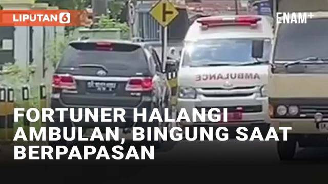 Viral Fortuner Halangi Ambulan Darurat di Labuhanbatu, Tak Mengalah Saat Berpapasan