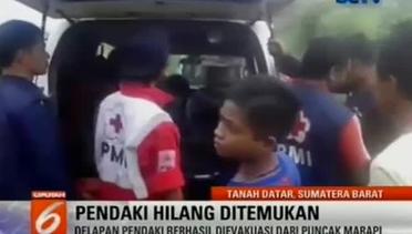 8 Pendaki Hilang Berhasil Dievakuasi di Puncak Marapi - Liputan6 SCTV