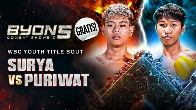 Surya Dharma vs Puriwat - WBC Youth Title Bout - Full Match | BYON Combat Showbiz 5 2025