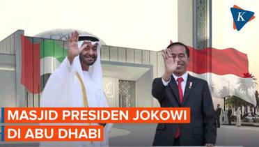 Megahnya Masjid Presiden Joko Widodo di Abu Dhabi