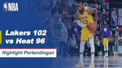 Match Highlight | Los Angeles Lakers 102 vs 96 Miami Heat | NBA Playoff Season 2019/20