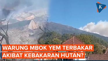 Beredar Warung Mbok Yem Terkena Dampak Kebakaran Hutan di Gunung Lawu