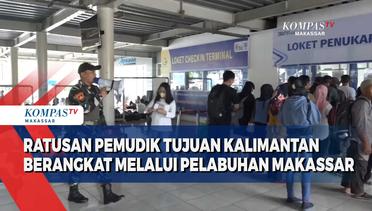 Ratusan Pemudik Tujuan Kalimantan Berangkat Melalui Pelabuhan Makassar