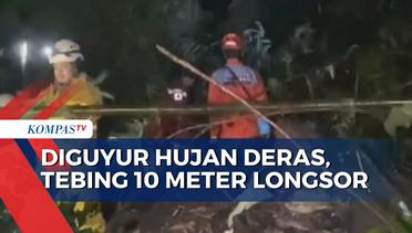 Imbas Tebing Longsor, Akses Jalan Raya Nasional Sukabumi-Bogor Tak Bisa Dilalui