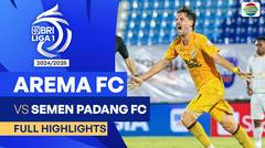 Arema FC VS Semen Padang FC - Full Highlights | BRI Liga 1 2024/25
