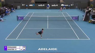 Match Highlights | Leylah Fernandez vs Iga Swiatek | WTA Adelaide International 2022