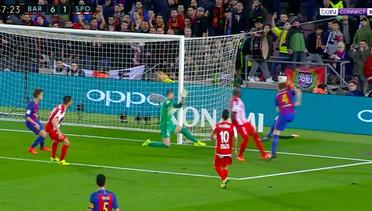 Barcelona 6-1 Sporting Gijon | Liga Spanyol | Highlight Pertandingan dan Gol-gol