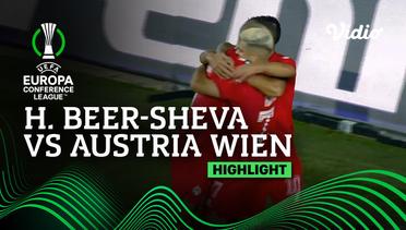 Highlights - H. Beer-Sheva vs Austria Wien | UEFA Europa Conference League 2022/23