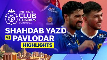 Semifinal: Shahdab Yazd Cultural and Athletic Club vs Pavlodar Volleyball Club - Highlights | 2024 Asian Men's Club Volleyball Championship