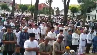 Hari Raya Lebaran Ribuan Jemaah Padati Sholat Idul Fitri 1438 H di Lapangan H Adam Malik Pematangsiantar
