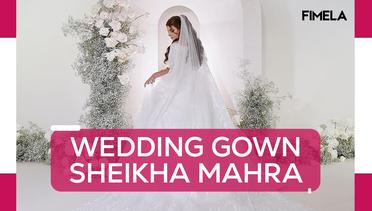 Melihat Keindahan Gaun Pernikahan Putri Penguasa Dubai Sheikha Mahra yang Menikah dengan Sepupunya