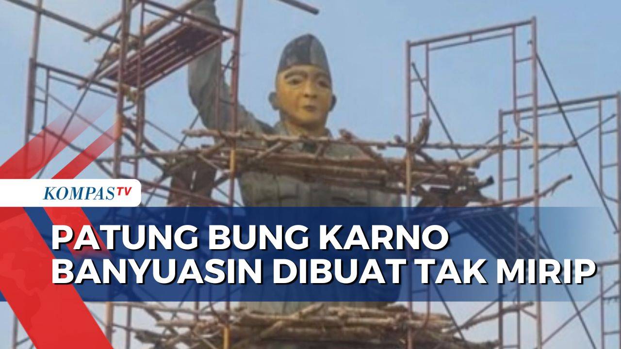 Tak Mirip Patung Bung Karno Di Banyuasin Banjir Kritik Kompas Tv Vidio