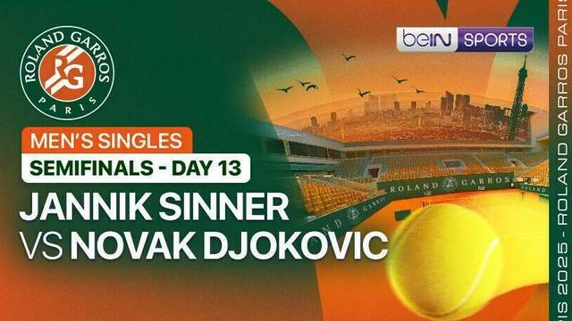 Jannik Sinner vs Novak Djokovic - Men's Singles SF 2  - Day 13 (Court 1) - Full Match | Roland Garros 2025