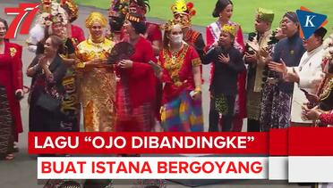 Momen Lagu Viral Ojo Dibandingke Menggoyang Istana Merdeka Jakarta