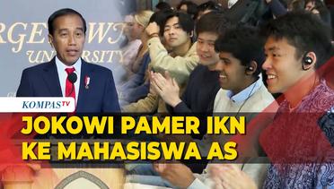 Saat Jokowi Pamer Soal IKN ke Mahasiswa di Georgetown Univeristy