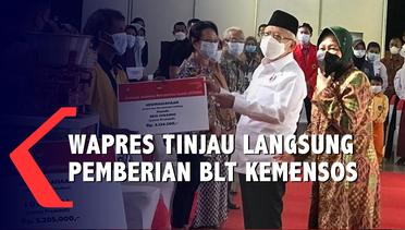 Wapres Maruf Amin Tinjau Langsung Pemberian BLT Kemensos di Surabaya
