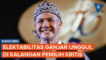 Survei SMRC: Elektabilitas Ganjar Unggul dari Prabowo dan Anies di Kalangan Pemilih Kritis