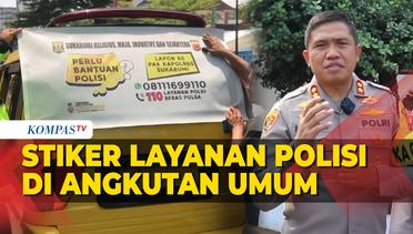 Alasan Polres Sukabumi Pasang Stiker Layanan Polisi di Angkutan Umum