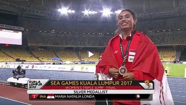 Moment Kemenangan 'Triple Jump' Putri - Maria Londa Raih Medali Perak