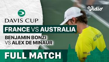 Full Match | Grup C : France vs Australia | Benjamin Bonzi vs Alex De Minaur | Davis Cup 2022