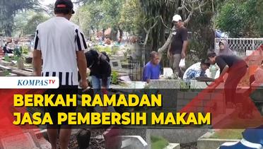 Jasa Pembersih Makam Mengaku Dapat Ratusan Ribu Sehari Menjelang Bulan Ramadan