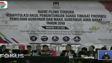 KPU Tetapkan Hasil Rekapitulasi Penghitungan Suara Tingkat Provinsi - Fokus Indosiar
