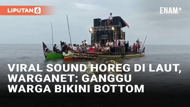 Viral Gelar Sound Horeg di Laut, Warganet: Ganggu Kenyamanan Warga Bikini Bottom