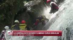 Uji adrenalin di Shower Climbing Curug Bibijilan