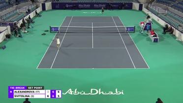 Match Highlight | Ekaterina Alexandrova 1 vs 2 Elina Svitolina | WTA Abu Dhabi Open 2021